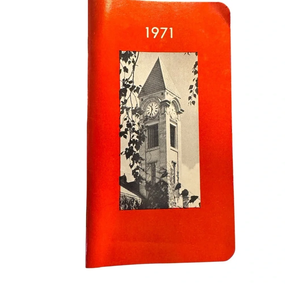 Vintage Indiana University Foundation 1971 Calendar and Date Book unused